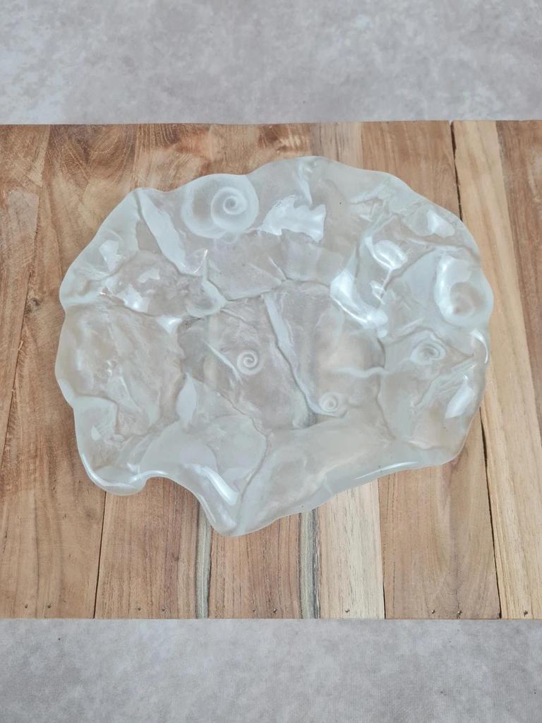 Coupe en verre artistique – Jolanda Prinsen pour Walther Glas – grand vide - poche vintage