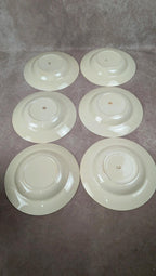Lot de 6 assiettes creuses Gien
