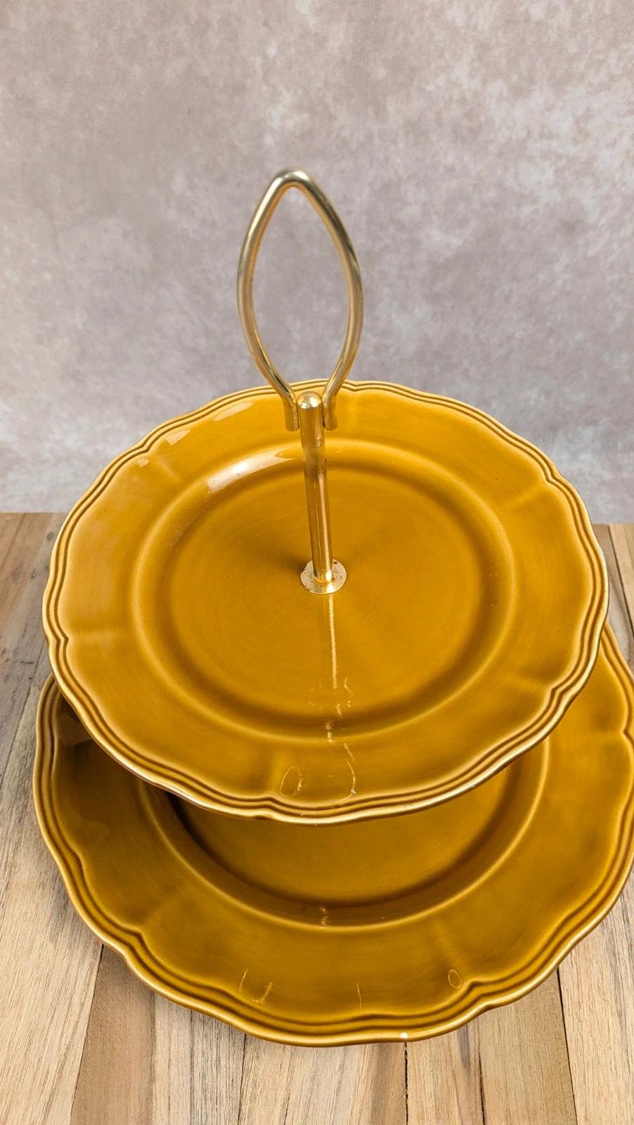 Serviteur 2 étages Lunéville Louis Xv Honey