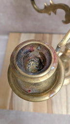 Chandelier ancien en laiton 5 branches