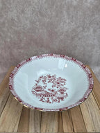 Saladier Seltmann Weiden Bavaria Theresia rouge – Porcelaine allemande vintage