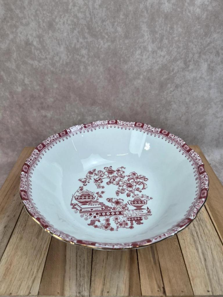 Saladier Seltmann Weiden Bavaria Theresia rouge – Porcelaine allemande vintage