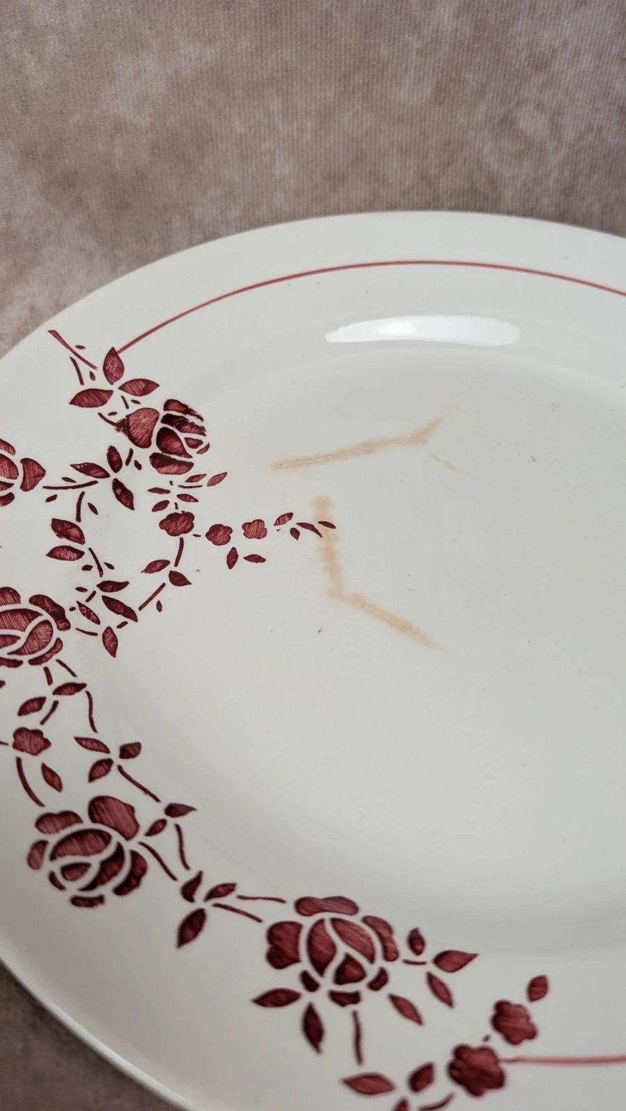 Lot de 14 assiettes plates Saint-amand modèle Marcel