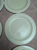 Lot de 6 assiettes plates Opaceline Salins vintage