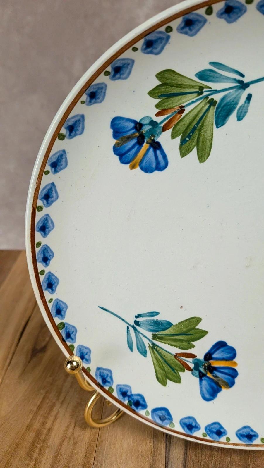 Petite assiette vintage Sarreguemines modèle Neva