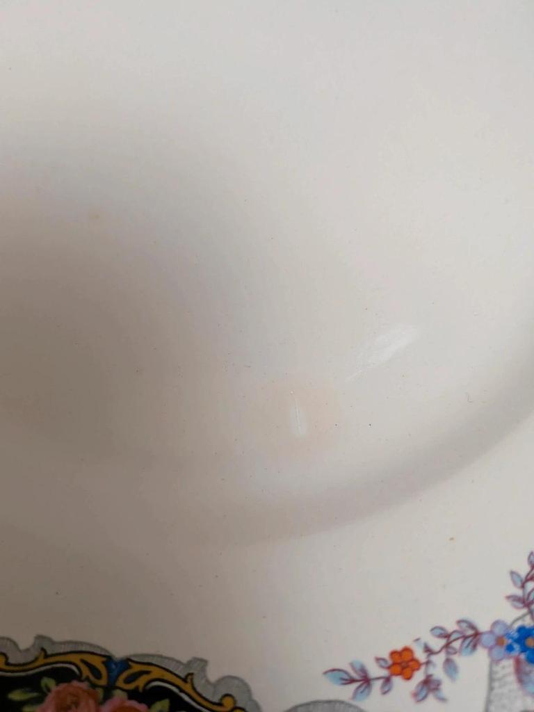 Service à gâteaux vintage Digoin Sarreguemines – 1 plat + 10 assiettes à dessert