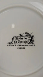 Assiette Sarreguemines Fables de La Fontaine, Le Chien