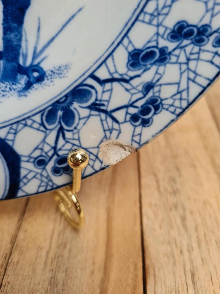 Assiette creuse ancienne Creil et Montereau modèle Japon / Monet bleu 💙