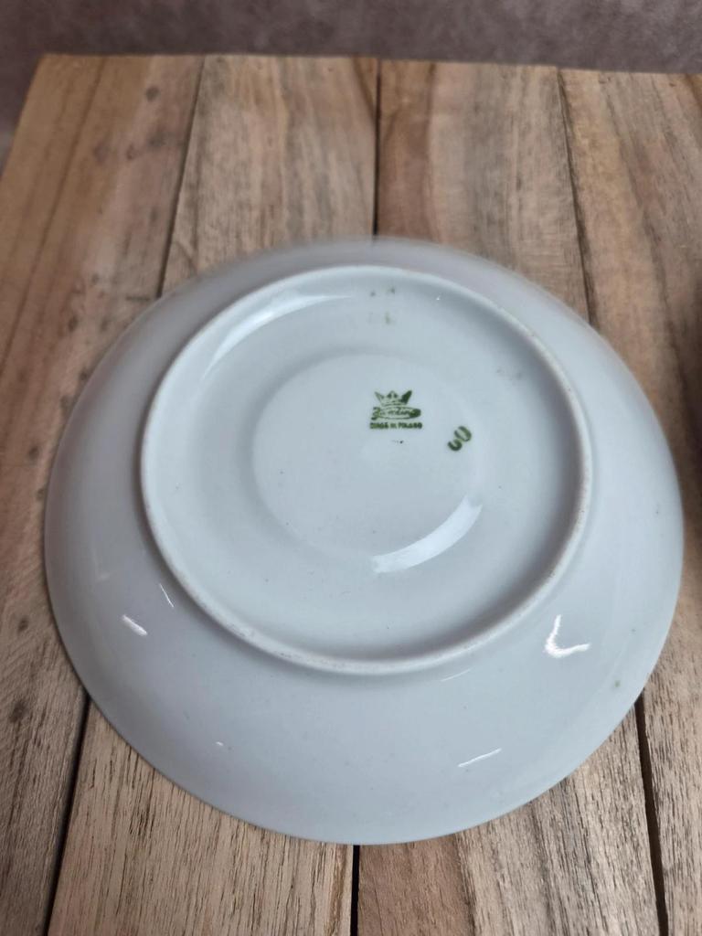 Ensemble tasse & bol en porcelaine Karolina – décor marbré or – Made in Poland