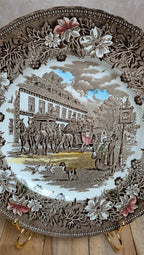 Assiette anglaise Royal Tudor Ware – Coaching Taverns 1828