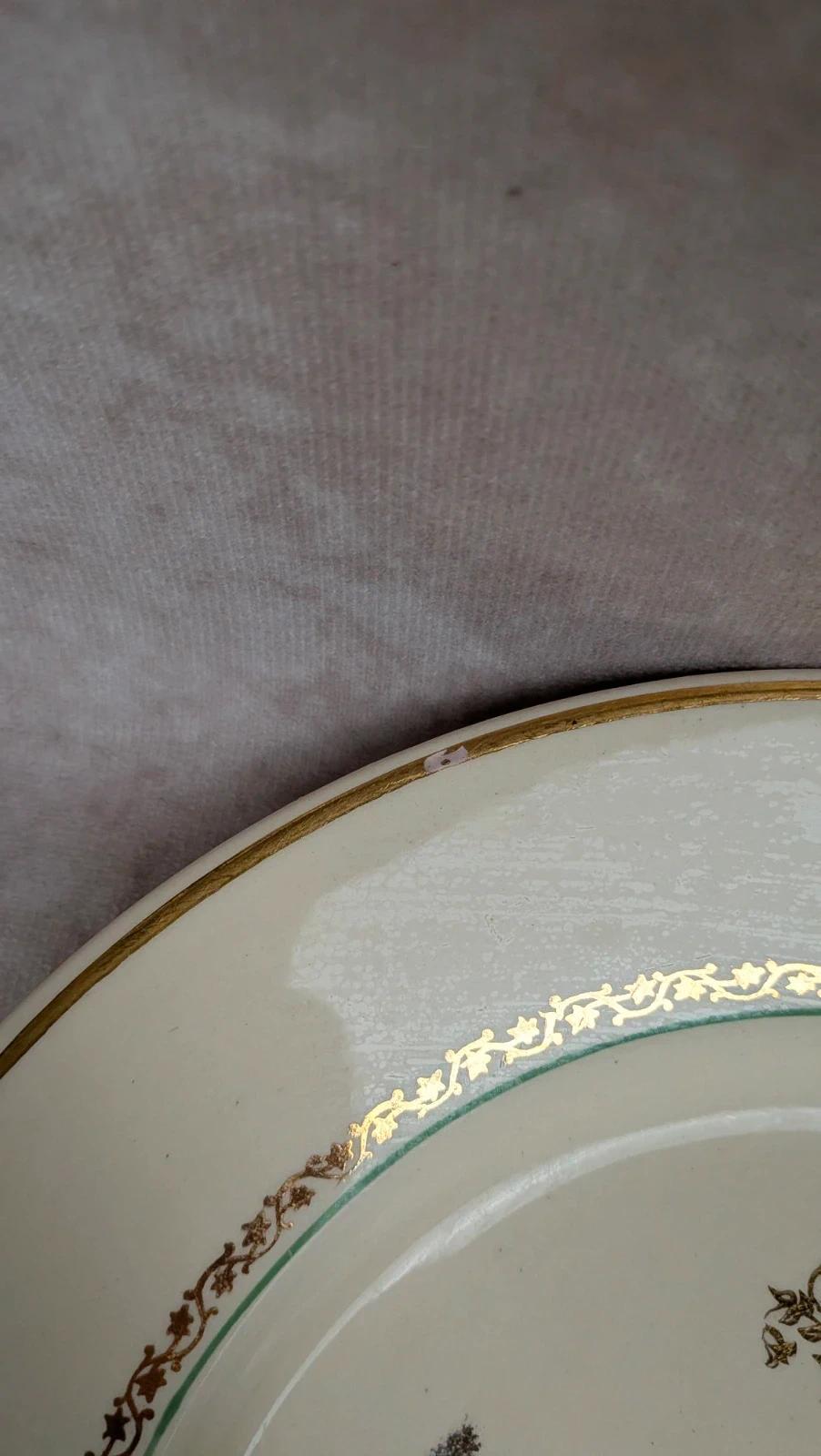 Lot de 6 assiettes plates Gien