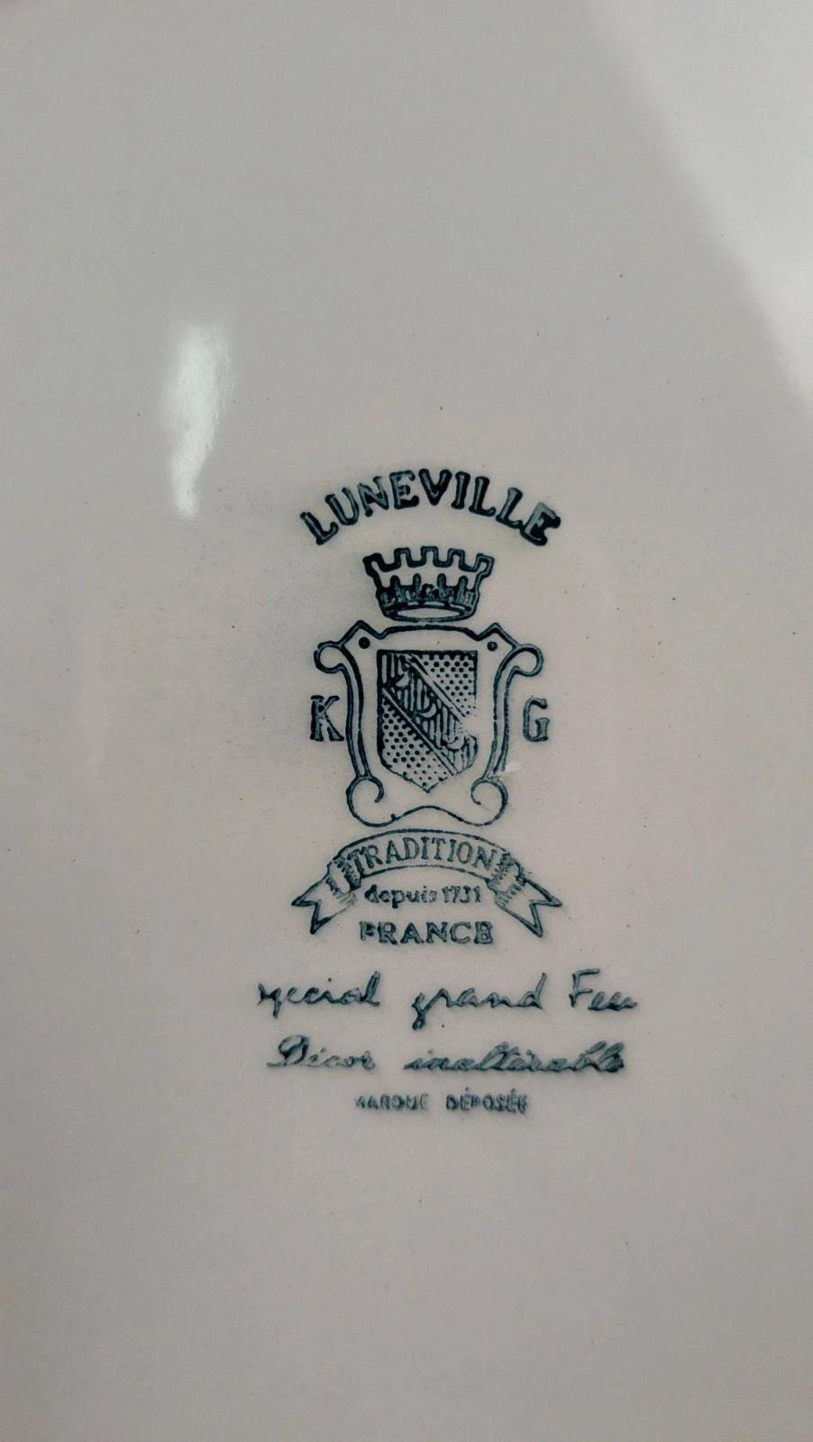 Lot de 2 assiettes plates Lunéville – modèle The Cottage