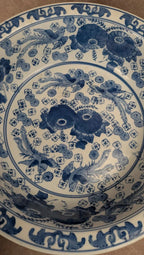 Ensemble de toilette ancien d’inspiration asiatique – Bassine & cruche