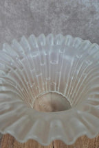 Vase vintage en verre dépoli givré – Made in Italy 🇮🇹