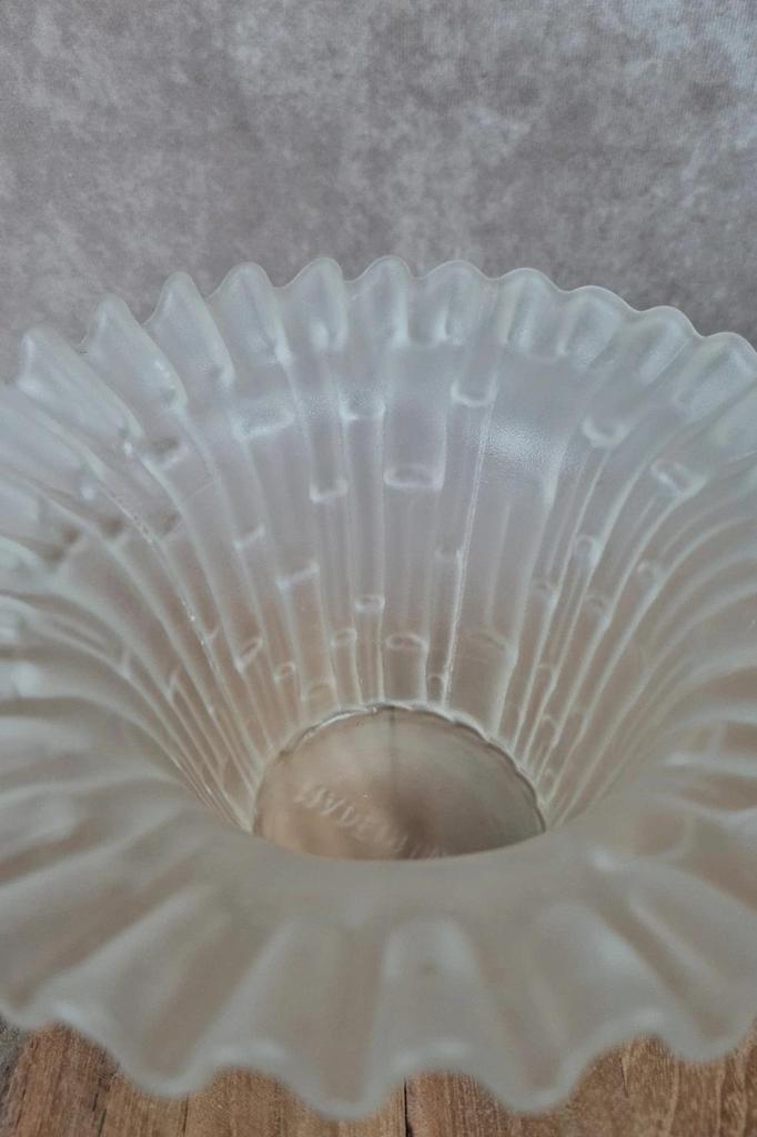 Vase vintage en verre dépoli givré – Made in Italy 🇮🇹