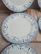 Lot de 6 assiettes Terre de Fer Hb & Cie – Service Balzac bleu 💙