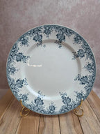Plat rond en terre de fer Saint-amand modèle Printanier 27 cm