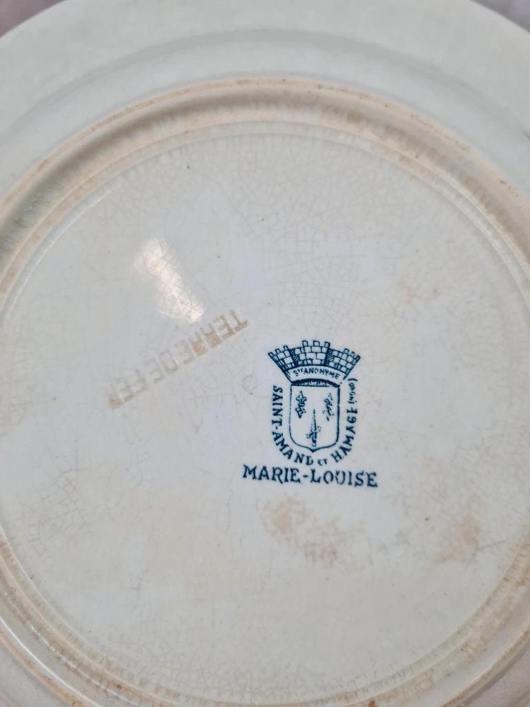 Assiette creuse ancienne Saint-amand modèle Marie-louise 🌸