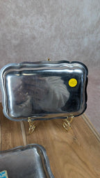 Lot de 3 petits plats en inox