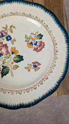 Lot de 2 assiettes anciennes Longwy « Shanghai »