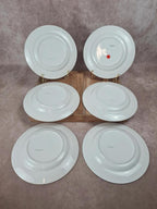 Lot de 6 assiettes semi-creuses Sarreguemines 🍊