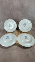 Lot de 4 assiettes anglaises anciennes – modèle Etruscan Border