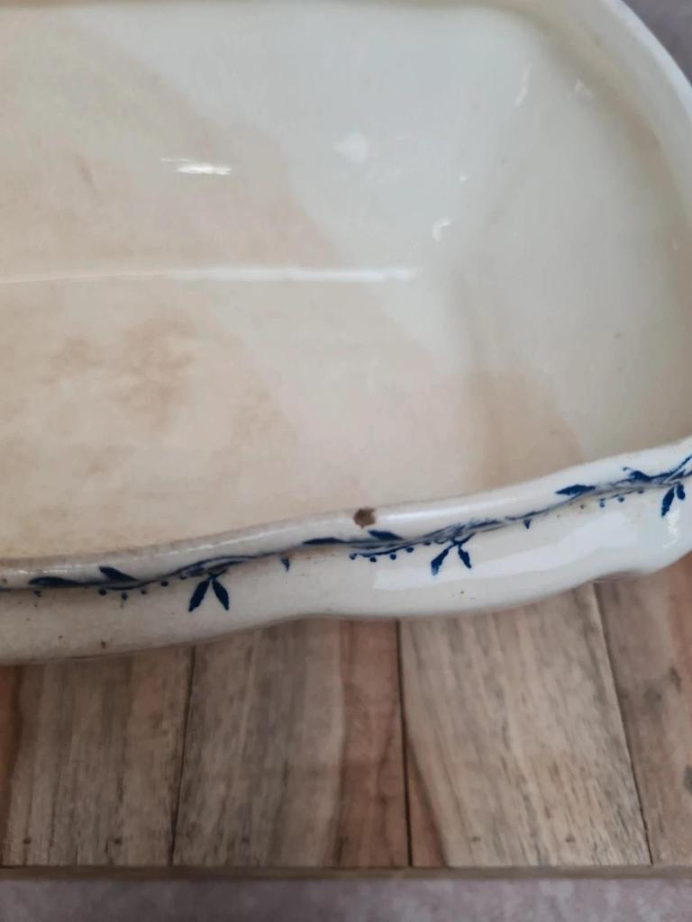 Légumière ancienne Terre de Fer Clairefontaine Lg – Modèle Montespan – Xixe 💙