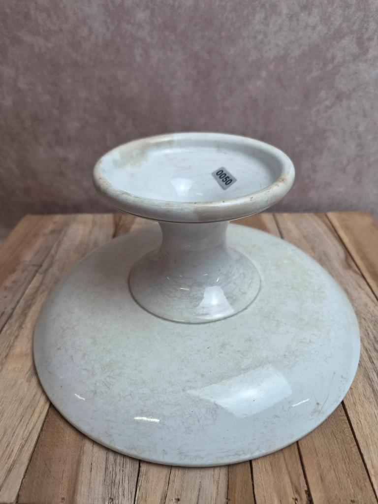 Compotier terre de fer Saint-amand modèle 6014 – décor oriental bleu et doré