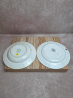 Assiettes Moulin des Loups modèle Charente – Art Déco – 1 plate + 1 creuse