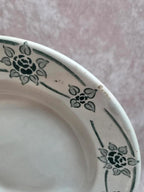 Lot de 6 assiettes creuses anciennes Faïencerie Nouvelle Givors – Modèle Simone – Faïence française