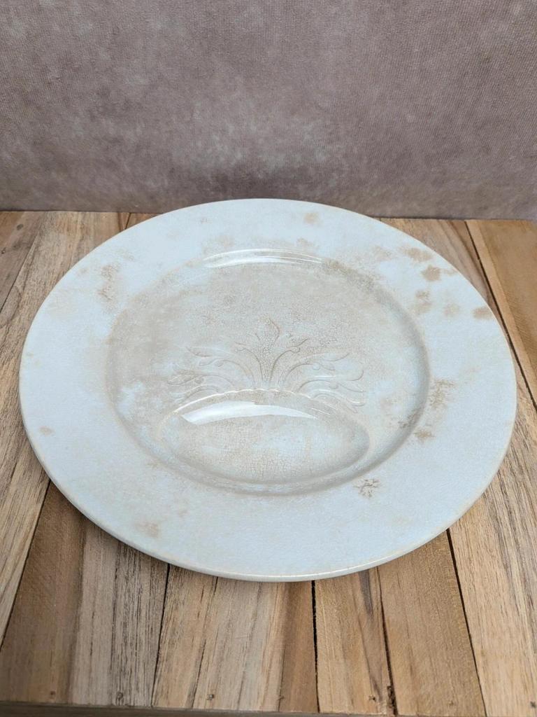 Assiette ancienne Sarreguemines modèle China terre de fer
