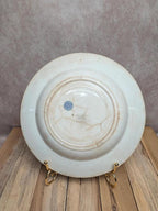 Assiette creuse ancienne Terre de Fer décor floral