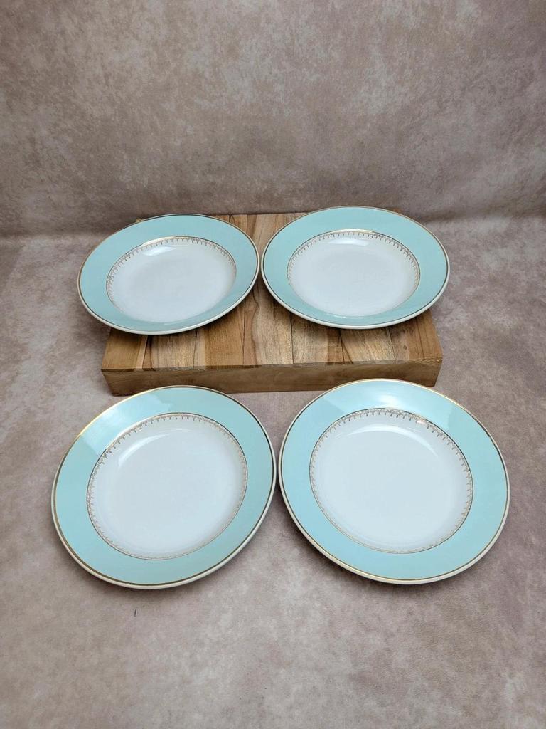 Lot de 4 assiettes creuses Lunéville modèle Senlis