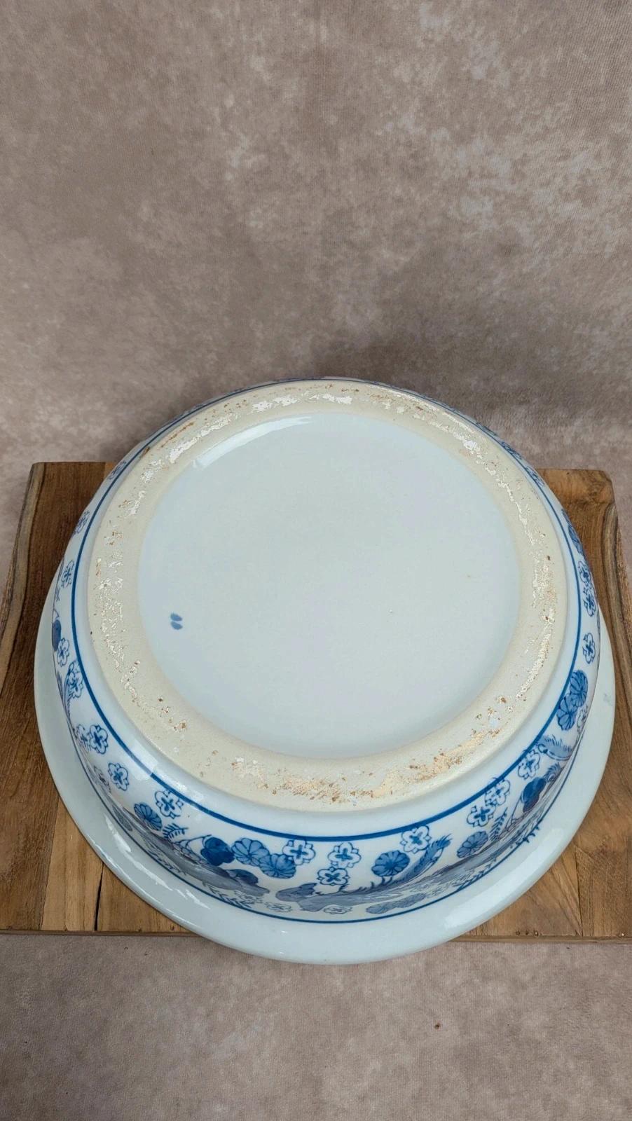 Ensemble de toilette ancien d’inspiration asiatique – Bassine & cruche