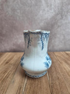 Pot à lait ancien Saint-amand et Hamage Régence terre de fer bleu