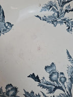 Grand saladier / bassine Longchamp modèle Chardon – décor oiseaux terre de fer 🐦🌿