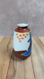 Vase miniature asiatique – décor samouraï