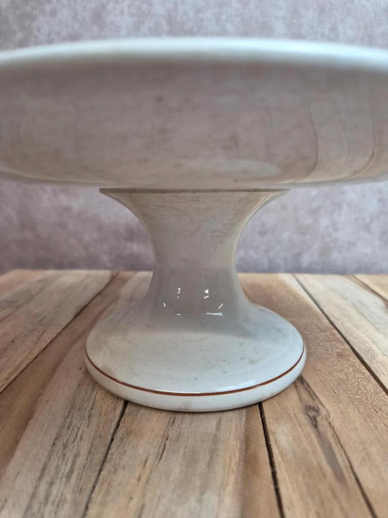 Compotier terre de fer Saint-amand modèle 6014 – décor oriental bleu et doré