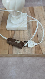 Lampe vintage en albâtre