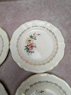 6 assiettes dessert Sarreguemines terre de fer