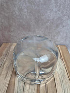Grande coupe en cristal massif Kosta signée – design scandinave vintage