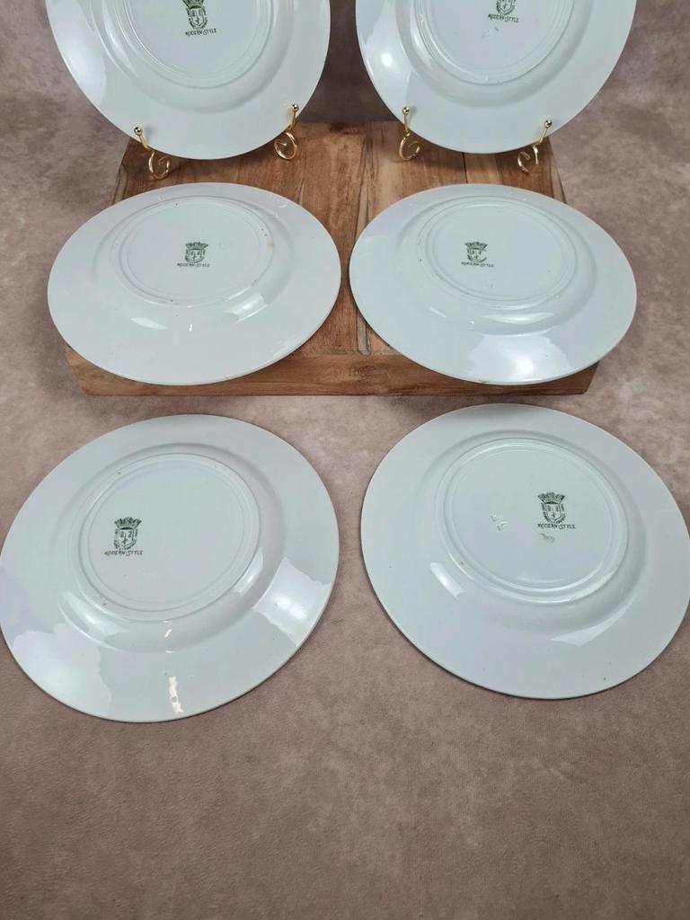 Lot de 6 assiettes Saint-amand & Hamage – Modèle Modern-style 🌿
