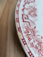 Lot de 2 assiettes plates terre de fer Moulin des Loups modèle Athènes