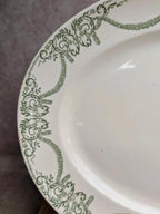 Grand plat ovale Terre de fer Creil et Montereau Labrador – Service Napoléon Ier