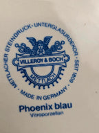 Assiette plate Villeroy & Boch Phoenix blau – oiseaux