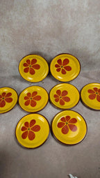 Lot de 8 assiettes plates Saint-clément vintage