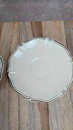 Lot de 2 tasses et 2 soucoupes anciennes Sarreguemines