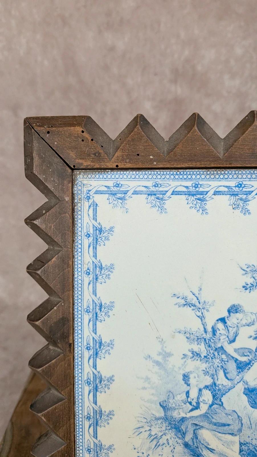 Dessous de plat ancien – carreau Creil & Montereau