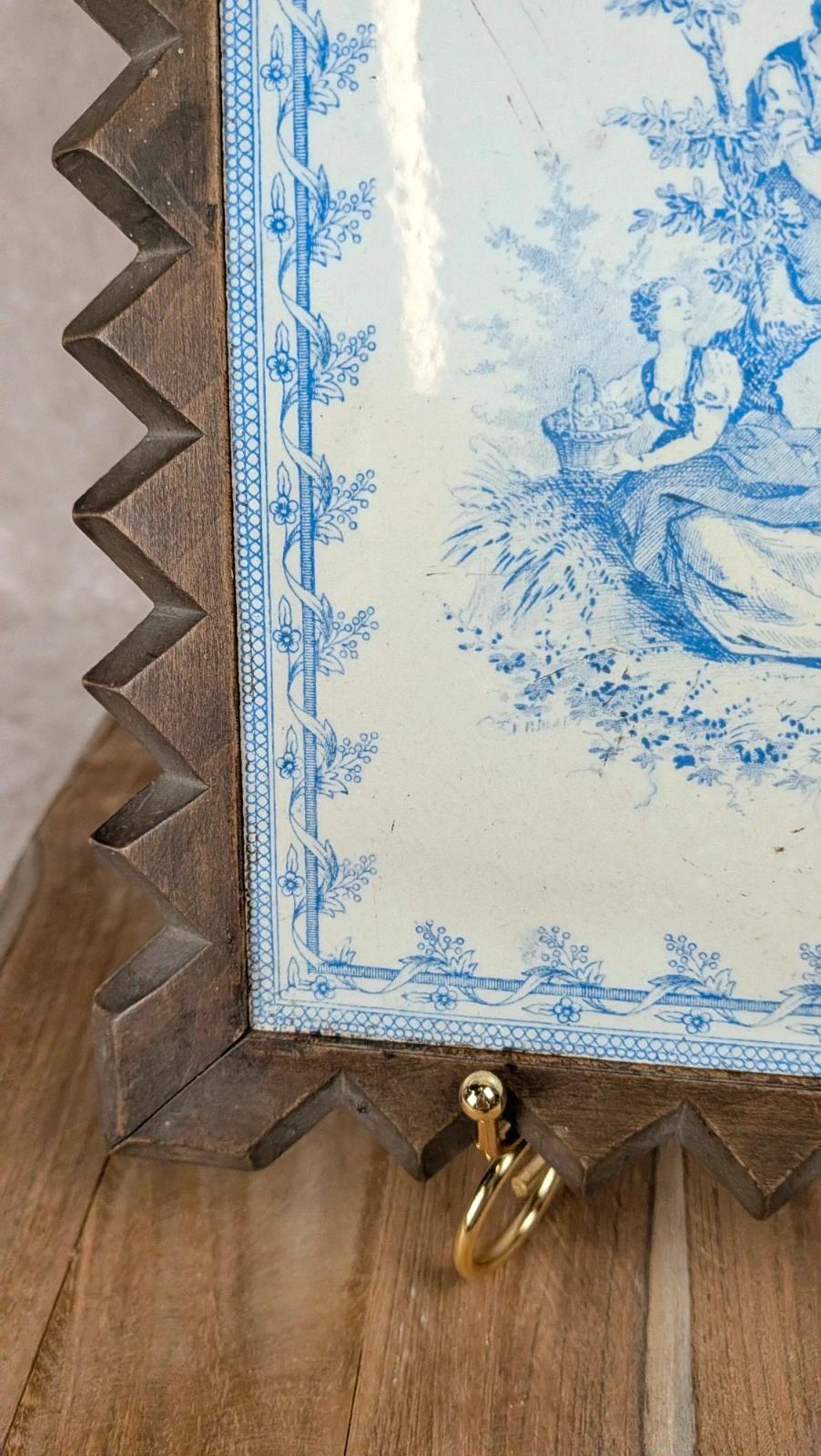 Dessous de plat ancien – carreau Creil & Montereau