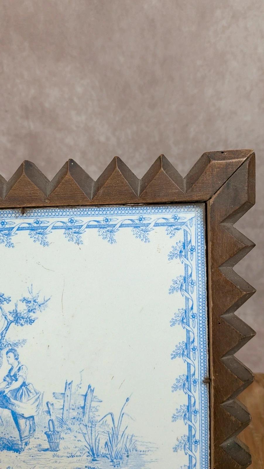 Dessous de plat ancien – carreau Creil & Montereau